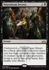 MTG - Guilds of Ravnica - 075/259 : Mausoleum Secrets (Non Foil) (9521721409783)