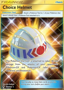 SUN AND MOON, Lost Thunder - 229/214 : Choice Helmet (Secret Rare) (14840966545789)