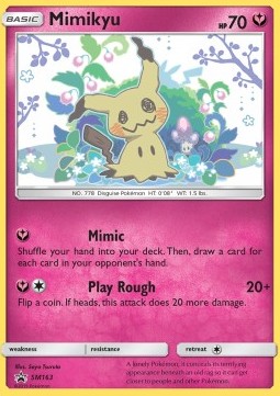 SUN AND MOON, Black Star Promo - SM163 : Mimikyu (Holo) (9542111789303)