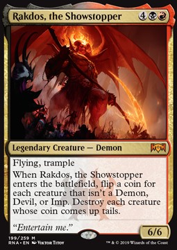 MTG - Ravnica Allegiance - 199/259 : Rakdos, the Showstopper (Non Foil) (9519049310455)