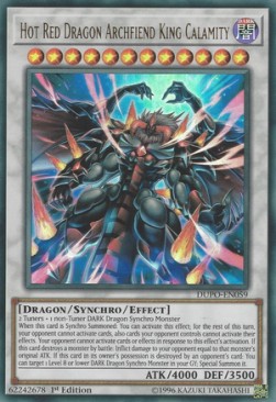 YGO - Duel Power - DUPO-EN059 : Hot Red Dragon Archfiend King Calamity (Ultra Rare) (1st Edition) (8369023910135)