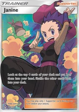 SUN AND MOON, Unbroken Bonds - 210/214 : Janine (Full Art) (8410433093879)