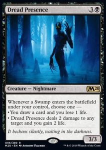 MTG - Core 2020 - 096/280 : Dread Presence (Non Foil) (8071731216631)