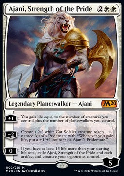 MTG - Core 2020 - 002/280 : Ajani, Strength of the Pride (Non Foil) (14831723086205)