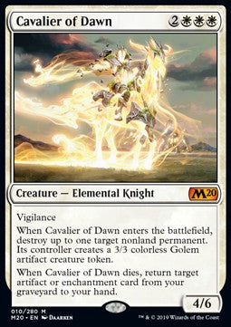 MTG - Core 2020 - 010/280 : Cavalier of Dawn (Non Foil) (14831723184509)