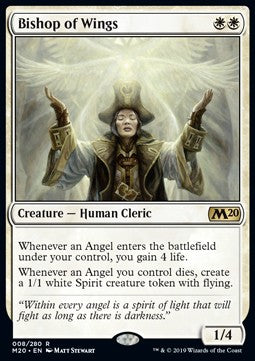 MTG - Core 2020 - 008/280 : Bishop of Wings (Non Foil) (8071729774839)