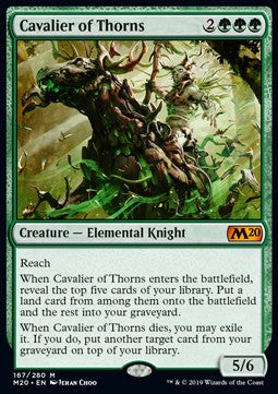 MTG - Core 2020 - 167/280 : Cavalier of Thorns (Non Foil) (8071732101367)