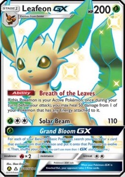 SUN AND MOON, Hidden Fates - SV46/SV94 : Leafeon GX (Shiny Vault) (14845931651453)