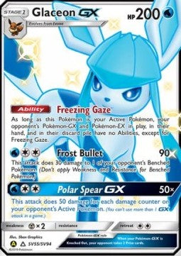 SUN AND MOON, Hidden Fates - SV55/SV94 : Glaceon GX (Shiny Vault) (14845926310269)