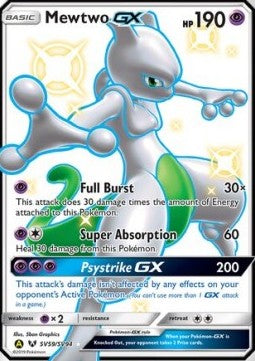 SUN AND MOON, Hidden Fates - SV59/SV94 : Mewtwo GX (Shiny Vault) (14845918347645)