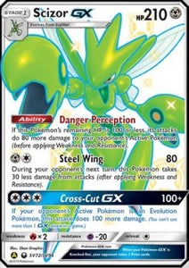 SUN AND MOON, Hidden Fates - SV72/SV94 : Scizor GX (Shiny Vault) (8410425491703)