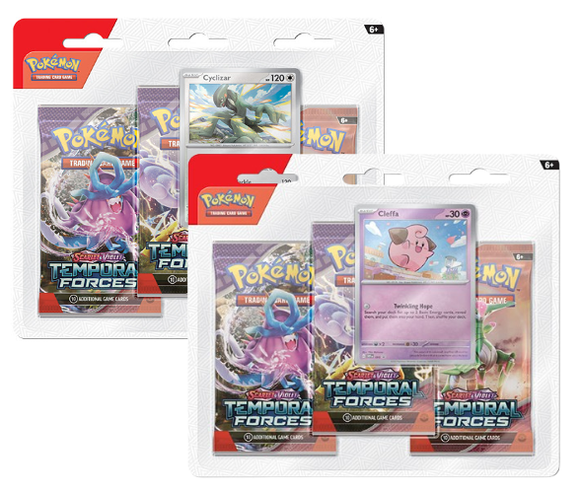 Pokemon - 3 Pack Blister: 2x Bundle - Scarlet & Violet Temporal Forces (8069357601015)