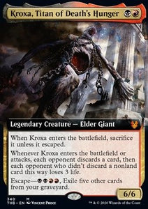 MTG - Theros Beyond Death - 340 : Kroxa, Titan of Death's Hunger (Borderless) (Non Foil) (8370365595895)