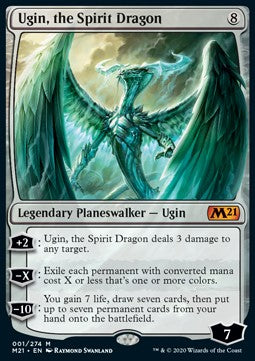 MTG - Core 2021 - 001/274 : Ugin, the Spirit Dragon (Non Foil) (8070306595063)
