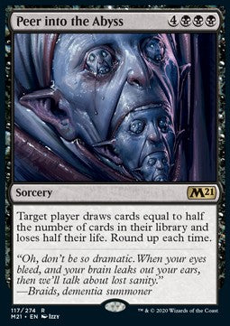 MTG - Core 2021 - 117/274 : Peer into the Abyss (Non Foil) (8107588190455)