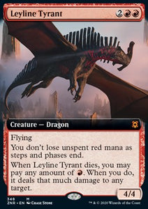 MTG - Zendikar Rising - 0348 : Leyline Tyrant (Borderless) (Foil) (8039011221751)