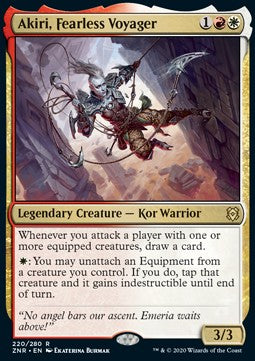 MTG - Zendikar Rising - 220/280 : Akiri, Fearless Voyager (Non Foil) (14831726330237)