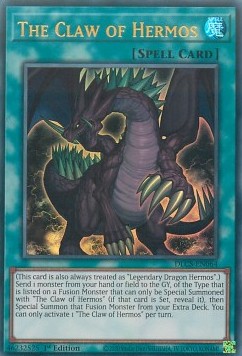 YGO - Dragons of Legend: The Complete Series - DLCS-EN064 : The Claw of Hermos (Ultra Rare) (1st Edition) (8109877002487)