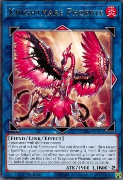 YGO - Genesis Impact - GEIM-EN051 : Knightmare Phoenix (Rare) - 1st Edition (8079767634167)