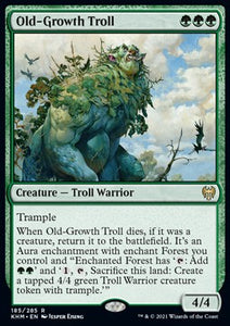 MTG - Kaldheim - 185/285 : Old-Growth Troll (Non Foil) (8122904510711)