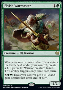 MTG - Kaldheim - 167/285 : Elvish Warmaster (Non Foil) (8122917191927)