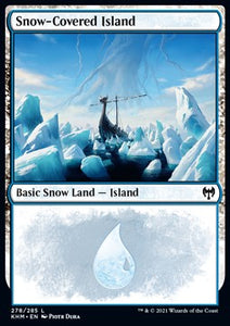 MTG - Kaldheim - 278/285 : Snow-Covered Island (Foil) (8290014134519)