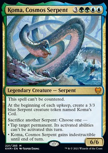 MTG - Kaldheim - 221/285 : Koma, Cosmos Serpent (Foil) (8267251155191)