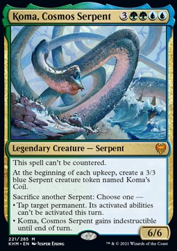 MTG - Kaldheim - 221 : Koma, Cosmos Serpent (Non Foil) (8070035374327)