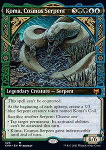 MTG - Kaldheim - 326 : Koma, Cosmos Serpent (Showcase) (7967824773367)