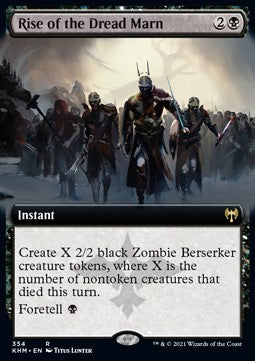 MTG - Kaldheim - 354 : Rise of the Dread Marn (Borderless) (Non Foil) (8283286962423)