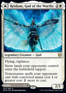 MTG - Kaldheim - 021/285 : Reidane, God of the Worthy // Valkmira, Protector's Shield (Non Foil) (8122894090487)