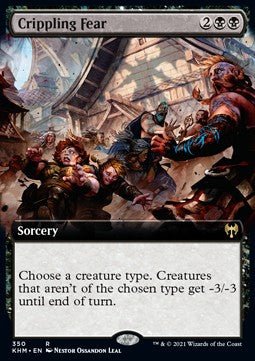 MTG - Kaldheim - 350 : Crippling Fear (Borderless) (Foil) (8267259117815)