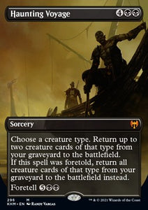 MTG - Kaldheim - 296 : Haunting Voyage (Borderless) (Foil) (8038930317559)