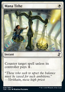 MTG - Time Spiral Remastered - 026/289 : Mana Tithe (Non Foil) (8408398856439)