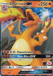 SUN AND MOON, Hidden Fates - 09/68 : Charizard GX (Half Art) (Stamped) (14834086674813)