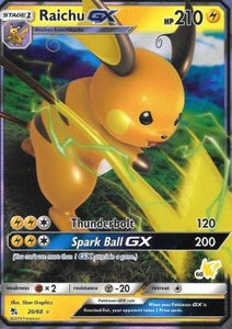 SUN AND MOON, Hidden Fates - 20/68 : Raichu GX (Half Art) (5873782096038)