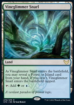 Strixhaven: School Of Mages - 274/275 : Vineglimmer Snarl (Non Foil) (8053048443127)