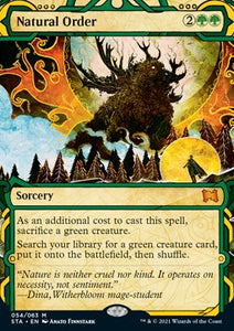 MTG - Strixhaven Mystical Archive - 054/063 : Natural Order (Foil) (7967807766775)