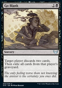 Strixhaven: School Of Mages - 072/275 : Go Blank (Foil) (9506554577143)