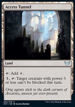 MTG - Strixhaven: School of Mages - 262/275 : Access Tunnel (Foil) (8376831443191)