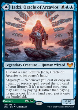 Strixhaven: School Of Mages - 151/275 : Jadzi, Oracle of Arcavios // Journey to the Oracle (Non Foil) (8377338757367)