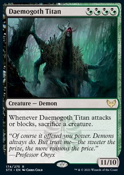 Strixhaven: School Of Mages - 174/275 : Daemogoth Titan (Non Foil) (8408224399607)