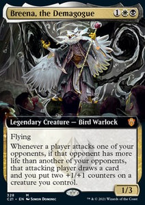 MTG - Commander 2021 - 328 : Breena, the Demagogue (Borderless) (7967829819639)