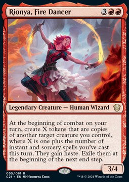 MTG - Core 2021 - 055/274 : Rionya, Fire Dancer (Non Foil) (9519053897975)