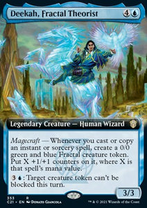 MTG - Commander 2021 - 353 : Deekah, Fractal Theorist (Borderless) (7967830049015)