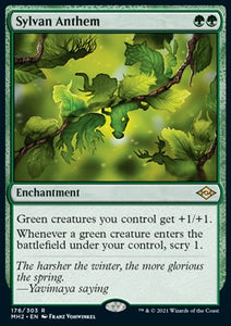 MTG - Modern Horizons 2 - 176/303 : Sylvan Anthem (Non Foil) (8122222280951)