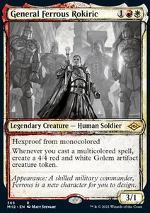 Modern Horizons 2 - 366 : General Ferrous Rokiric (Showcase Sketch Frame) (8122144882935)