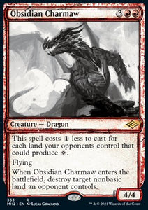 Modern Horizons 2 - 353 : Obsidian Charmaw (Showcase Sketch Frame) (Foil) (8122144325879)