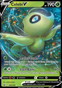 SWORD AND SHIELD, Chilling Reign - 007/163 : Celebi V (Half Art) (8023285891319)