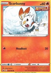 SWORD AND SHIELD, Chilling Reign - 026/163 : Scorbunny (Reverse Holo) (8037258658039)